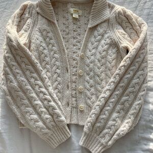 Maeve cable cardigan